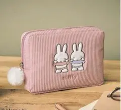 インレッド付録 ミッフィーコーデュロイポーチ