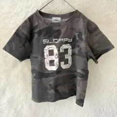 【フーズフー】カモ柄Tシャツ ナンバリング83 グレーFのサムネイル