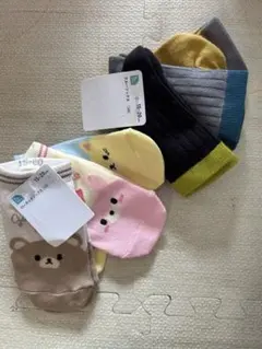 キッズ靴下セット 15-20cm 3足組2点セット新品未使用