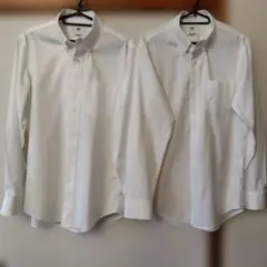 ユニクロ　長袖シャツ　スーパーノンアイロン　２枚セット
