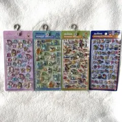 【正規品】ボンボンドロップシール ディズニー 4枚セット