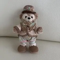 上海ディズニー バースデー ダッフィー ぬいぐるみ キーチェーン