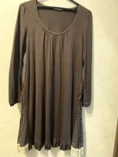 フランシュリッペブラウン 長袖 チュニック