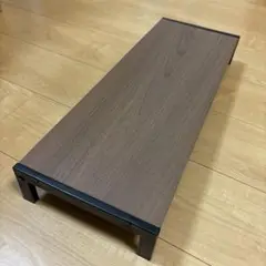 ブラウン モニター台 木材風仕上げ