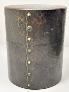 玉川堂 鎚起銅器 貫禄の大きな茶筒 茶道具 伝統工芸珍品A080020 - メルカリ