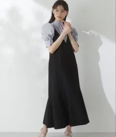 NATURAL BEAUTY BASIC サロペットスカート