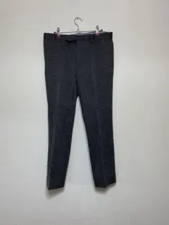 ブラウン系メンズビジネススラックスパンツ　テーパード　薄地