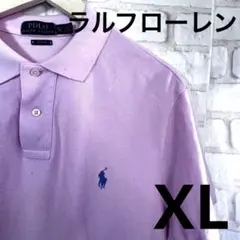 33 ラルフローレン　ポロシャツ　トップス　ピンク　夏服　半袖　ロゴ　馬