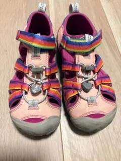 KEEN サンダル 20cm レインボーカラー