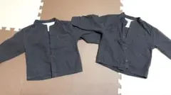 無印良品　スタンドカラーシャツ　2枚セット