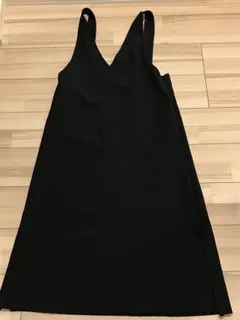 黒のノースリーブワンピース　ジャンバースカート　Lサイズ