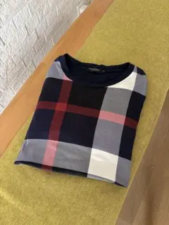 【美品】ブラックレーベルクレストブリッジ　チェック柄　長袖Tシャツのサムネイル