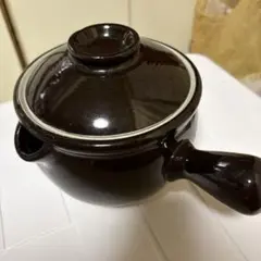 片手土鍋 蓋付き 陶器製 ブラウンのサムネイル