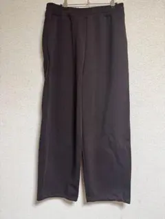 【3点セット】ユニクロCスウェットワイドパンツ ブラウン グレイ　プラスjおまけ