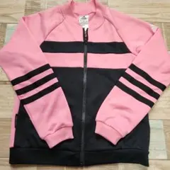 adidas ジャージ ピンク ブラック 140