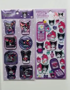 ウォーターシール＆平成はっぴーフォンKuromi & My Melody