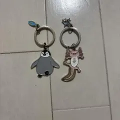 ペンギンとウーパールーパーのキーホルダーセットのサムネイル