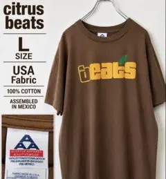 citrus beats Tシャツ L USA生地 ALSTYLE ブラウンのサムネイル