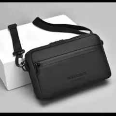 WEIXIER ボディバッグ ブラック　大人バック　ショルダーバッグ　大人気