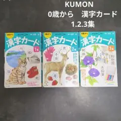 くもん KUMON 0歳から漢字カード 1集2集 3集　セット