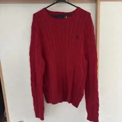 Polo Ralph Lauren メンズレッド ニットセーター M