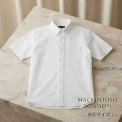 MACKINTOSH LONDON 白シャツ 半袖 L 消臭機能付　夏　シンプルのサムネイル