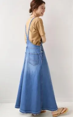 【新品】ジャーナルスタンダード デニム ジャンパースカート サロペット 紺 38 2025年最新】journal standard relume デニムジャンパースカート