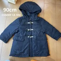 COMME CA ISM ネイビー 中綿コート 90