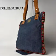 DOLCE&GABBANA ショルダーバッグ デニム ロゴプレート y2k 刺繍 - メルカリ