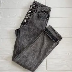 ORIMI CHEMICAL BLACK TROUSER ボタンフライ デニム