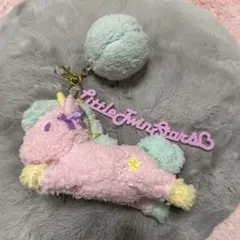 リトルツインスターズ　キキララ　ユニコーンぬいぐるみストラップ