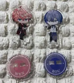 【最安値】 小柳ロウ 赤城ウェン アクスタ アニメイトカフェHEROIC BAR