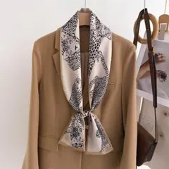 【MN-110】新品レディース ストールシルク風 ネックスカーフ首巻き スカーフ