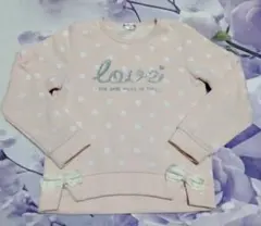 ped&mad ピンク ドット柄 トレーナー 130cm