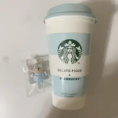 スタバ ジェラピケ リユーザブルカップ ドリンクホールキャップベアリスタ