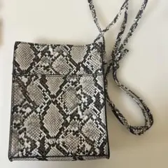 MONO COMME des GARÇONS ヘビ柄ショルダーバッグ