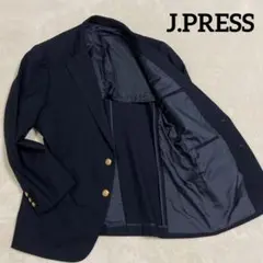 美品 J.PRESS テーラードジャケット Mサイズ 銀ボタン 日本製 ネイビー