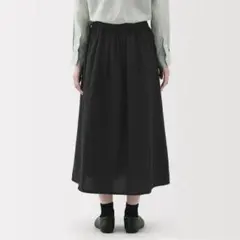 無印良品 婦人 ヘンプ コットンイージーロングスカート MUJIのサムネイル