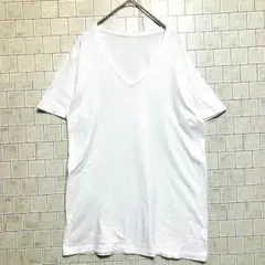 ホワイト Lサイズ Tシャツ　シンプル　人気デザイン　人気カラー