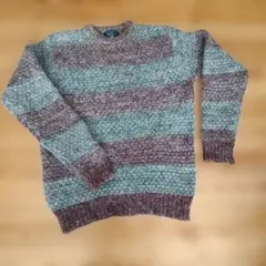 ストライプニットセーター　Ｍ