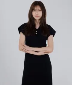 senee パフスリーブポロワンピース アイボリー S - メルカリ