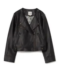 BEAMS HEART　ビームスハート / フェイクレザージャケット　ノーカラー