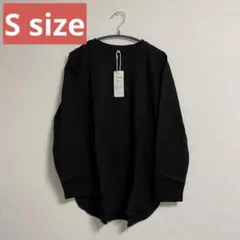 ブラック レディース S 長袖 シャツ インナー tシャツ シンプル