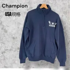 【Champion】サザンコネチカット大学ハーフジップスウェット USA規格