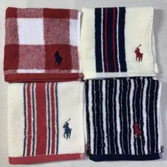 ラルフローレンハンドタオル 4枚セット Qセット