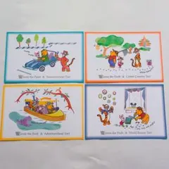東京ディズニーランド ポストカード プーさん まとめ売り 4枚