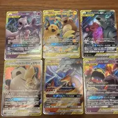 タッグチームGX ミュウツー&ミュウ　レシラム&リザードン他6枚セットのサムネイル