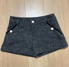 ショートパンツ　ブラック　ショーパン　短パン　ツイード　ウエスト61㎝