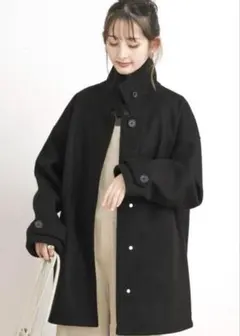 ハーフコート 黒