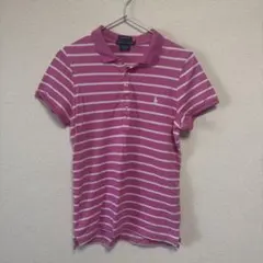 ラルフローレン ピンクボーダー ポロシャツ